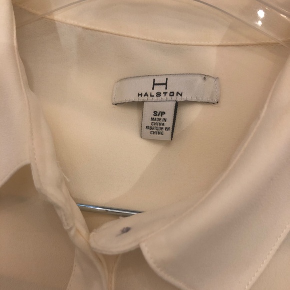 Halston Classic Neutral  Cream Tunic/ Blouse - Picture 5 of 5